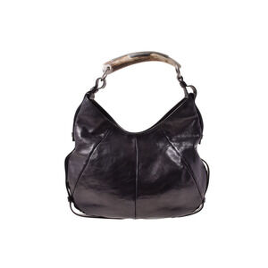 SAINT LAURENT Yves Mombasa calfskin handbag black